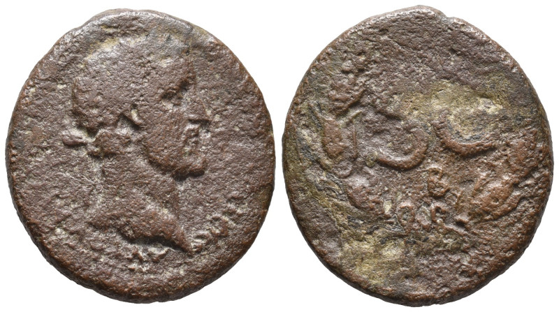 Antoninus Pius (138-161). Seleucis and Pieria, Antioch. Æ (28mm, 13.88g). Laurea...