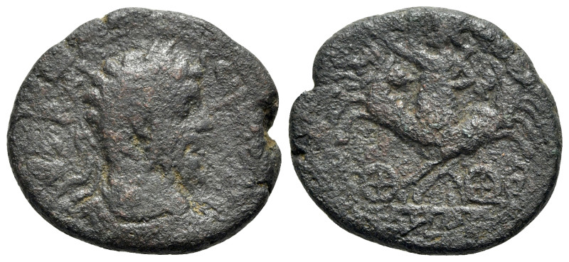 Septimius Severus (193-211). Arabia, Medaba. Æ (28.5mm, 14.90g, 11h). Dated CY 1...