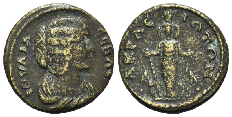 Julia Domna (Augusta, 193-217). Lydia, Acrasus. Æ (23.5mm, 6.48g, 6h). Draped bu...