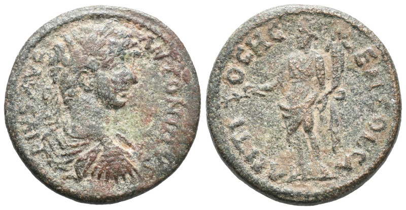 Caracalla (198-217). Pisidia, Antioch. Æ (23mm, 6.36g). Laureate, draped and cui...