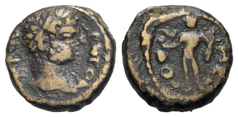 Caracalla (198-217). Coelesyria, Heliopolis. Æ (15mm, 3.55g, 12h). Laureate head...