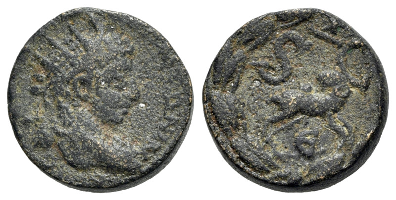 Elagabalus (218-222). Seleucis and Pieria, Antioch. Æ (18mm, 6.22g, 12h). Radiat...