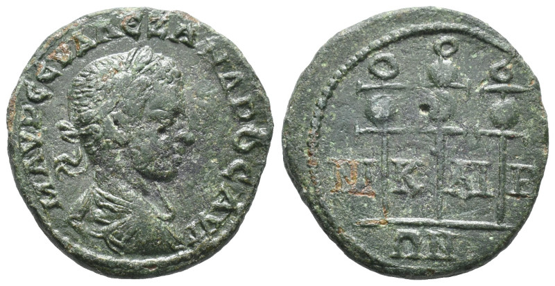 Severus Alexander (222-235). Bithynia, Nicaea. Æ (21mm, 4.51g). Laureate, draped...