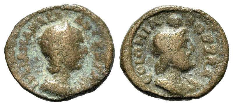 Julia Mamaea (Augusta, 222-235). Arabia, Bostra. Æ (19mm, 2.83g, 6h). Draped bus...