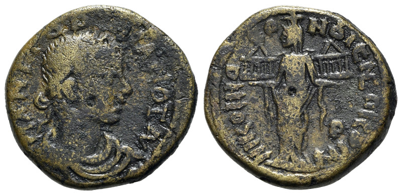 Gordian III (238-244). Bithynia, Nicomedia. Æ (27mm, 11.62g, 6h). Laureate, drap...