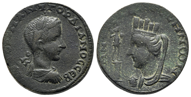 Gordian III (238-244). Mesopotamia, Carrhae. Æ (29mm, 18.54g, 6h). Laureate, dra...