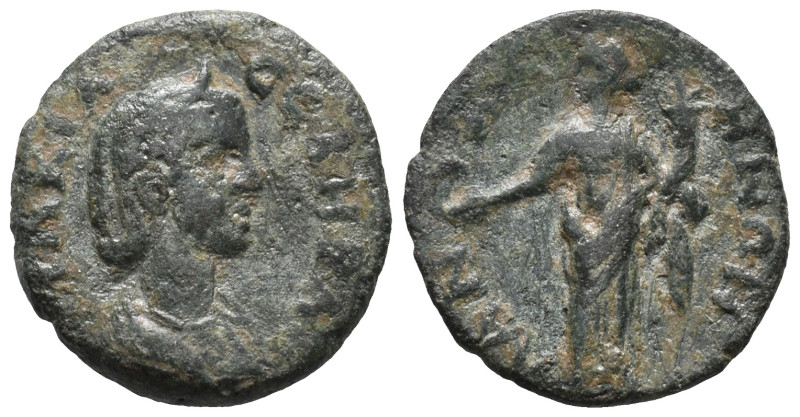 Otacilia Severa (Augusta, 244-249). Mysia, Lampsacus. Æ (19mm, 3.58g). Diademed ...