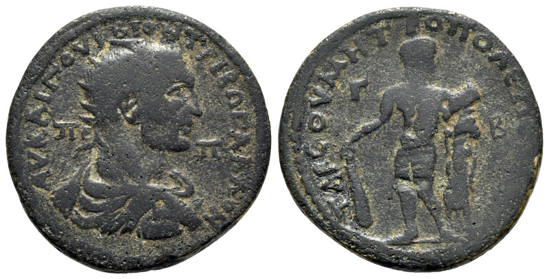 Trebonianus Gallus (251-253). Cilicia, Tarsus. Æ (32mm, 21.06g, 12h). Radiate, d...