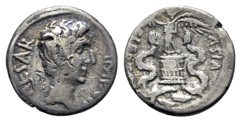 Augustus (27 BC-AD 14). AR Quinarius (13.5mm, 1.76g, 3h). Uncertain Italian or E...