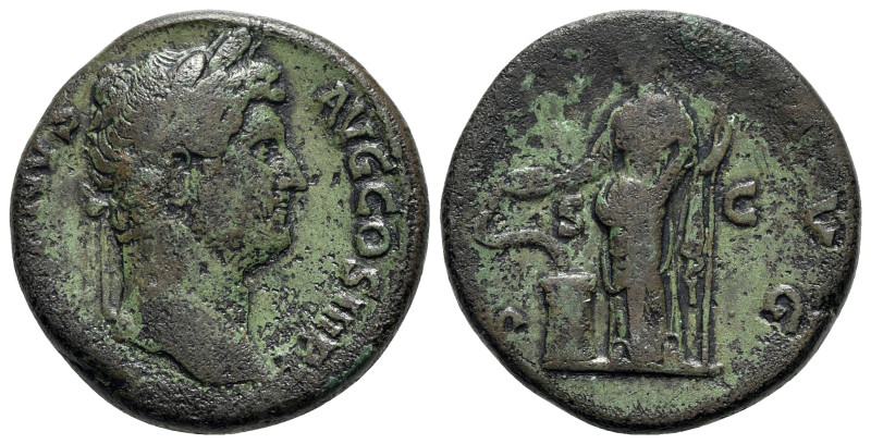 Hadrian (117-138). Æ Sestertius (31mm, 22.94g, 6h). Rome, c. 134-8. Laureate hea...