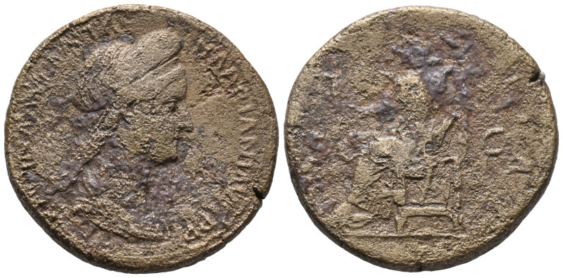 Sabina (Augusta, 128-136/7). Æ Sestertius (31mm, 22.07g). Rome, 128-136. Draped ...