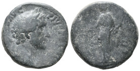 Antoninus Pius (138-161). Æ As (24mm, 10.75g). Rome. Laureate head r. R/ Munificentia(?) standing l. Cf. RIC III 561. Fine