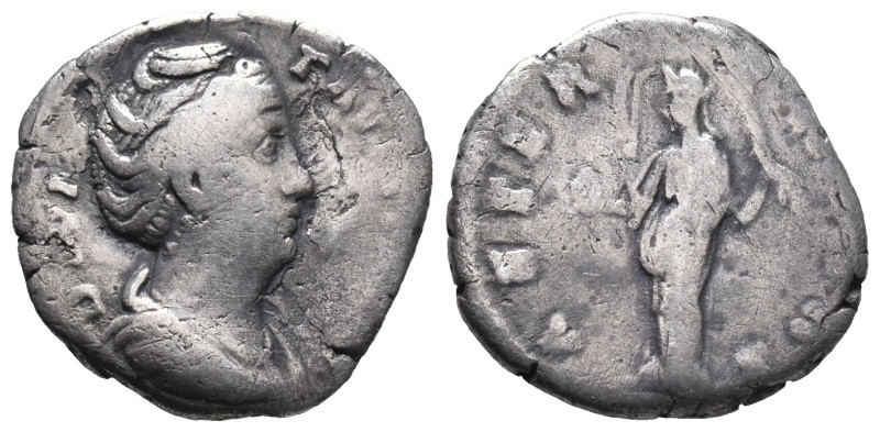 Diva Faustina Senior (died 140/1). AR Denarius (17mm, 2.89g). Rome, 146/7-161. D...