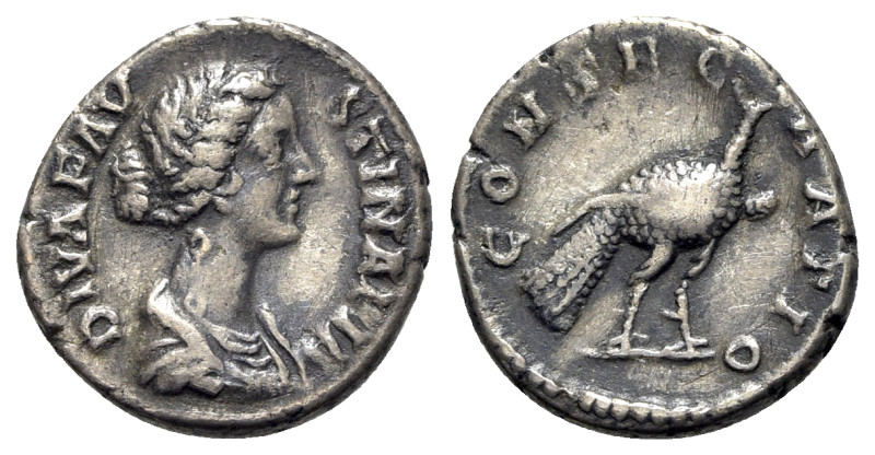 Diva Faustina Junior (died 175/6). AR Denarius (17mm, 3.22g, 12h). Rome, 175/6-1...