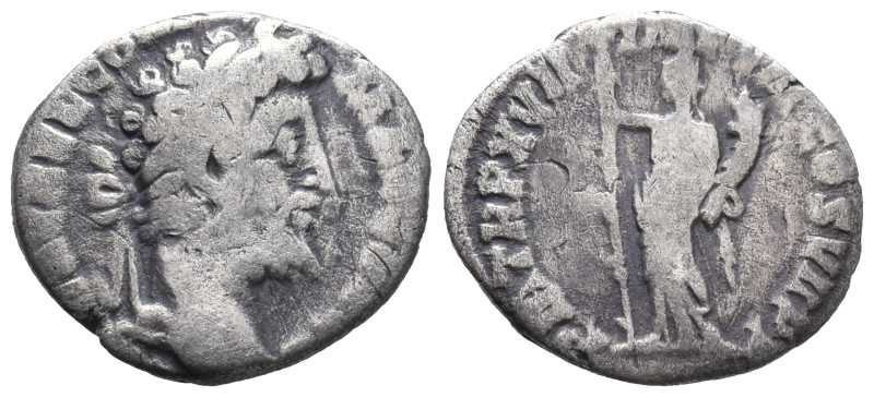 Commodus (177-192). AR Denarius (18mm, 2.00g). Rome, AD 192. Laureate head r. R/...