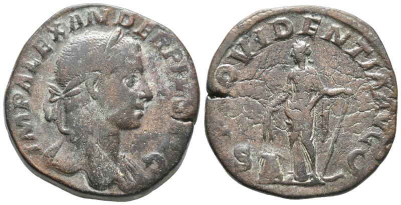 Severus Alexander (222-235). Æ Sestertius (28mm, 20.10g). Rome, AD 231. Laureate...