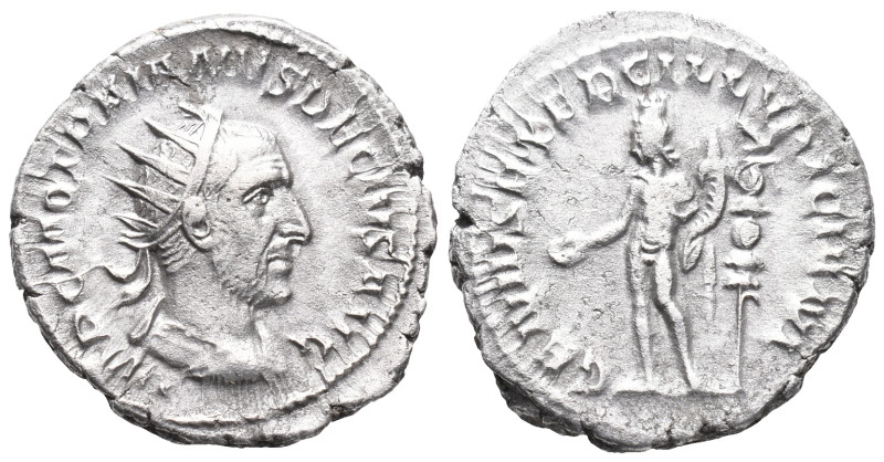 Trajan Decius (249-251). AR Antoninianus (22mm, 4.94g). Rome, AD 249. Radiate, d...