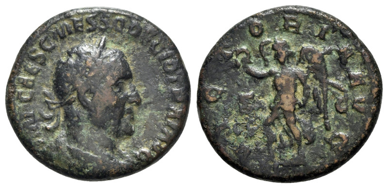 Trajan Decius (249-251). Æ As (25mm, 8.42g, 12h). Rome, AD 249. Laureate, draped...