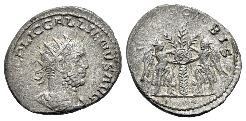 Gallienus (253-268). AR Antoninianus (22mm, 4.33g, 6h). Samosata, 255-6. Radiate...