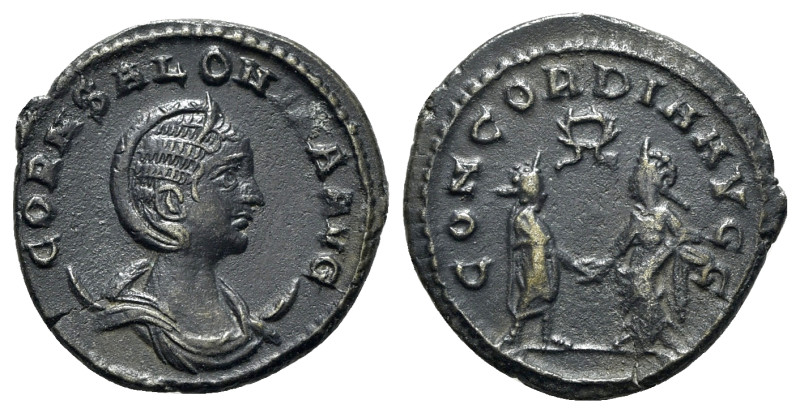 Salonina (Augusta, 254-268). AR Antoninianus (20mm, 3.84g, 11h). Samosata, 255-8...