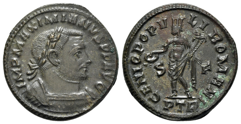 Maximianus (First reign, 286-305). Æ Follis (28mm, 9.06g, 6h). Treveri, 305-7. L...