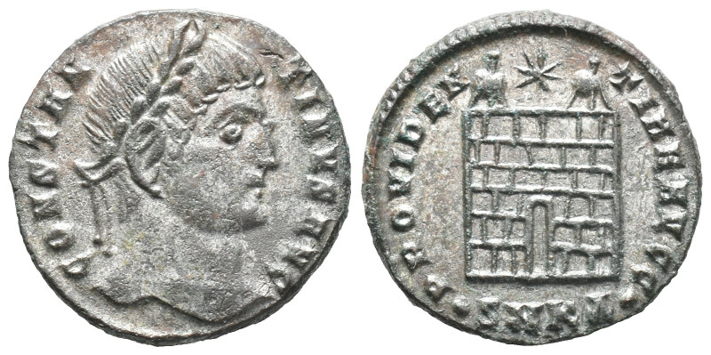 Constantine I (307/310-337). Æ Follis (19mm, 3.25g). Cyzicus, 326-7. Laureate he...