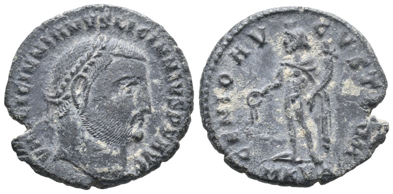 Licinius I (308-324). Æ Follis (22mm, 4.09g). Cyzicus, 311-3. Laureate head r. R...