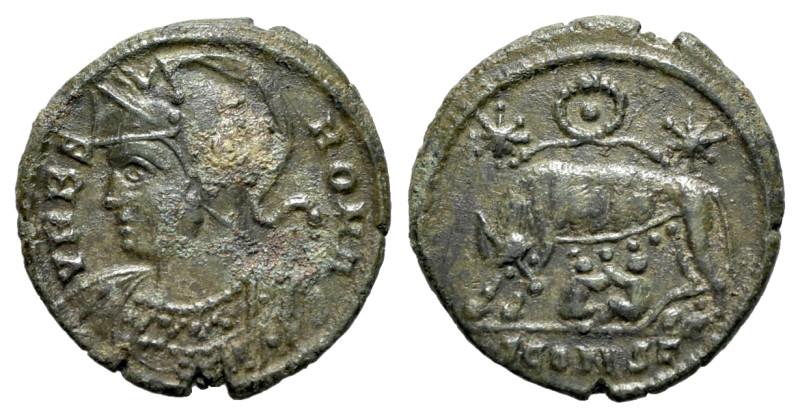 Commemorative Series, 330-354. Æ Follis (18mm, 2.55g, 6hh). Arelate, AD 333. Hel...