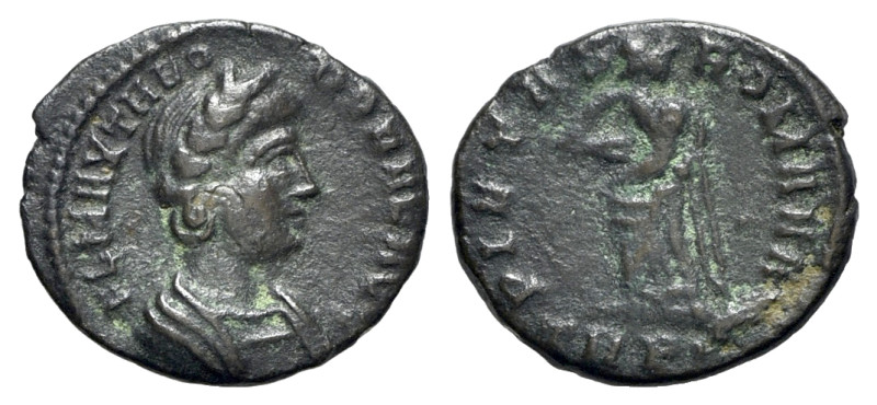 Theodora (died before 337). Æ (15mm, 1.50g, 12h). Treveri, c. 337-340. Laureate ...