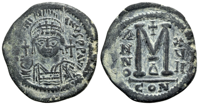 Justinian I (527-565). Æ 40 Nummi (35mm, 18.76g, 6h). Constantinople, year 17. D...