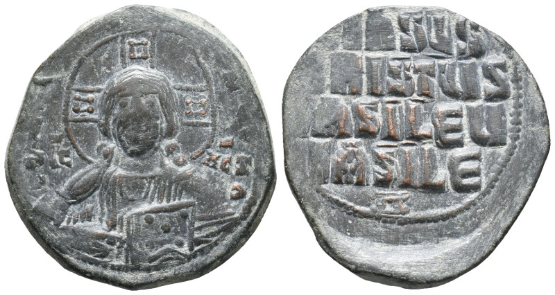 Anonymous, time of Basil II and Constantine VIII, c. 1020-1028. Æ 40 Nummi (30mm...