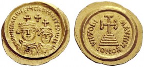 THE BYZANTINE EMPIRE 
 Heraclius, 5 October 610 – 11 January 641, with colleagues from January 613 
 Solidus, Ravenna 613-618, AV 4.48 g. DD NN HERA...
