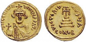 THE BYZANTINE EMPIRE 
 Constans II, September 641 – 15 July 678, with colleagues from 654 
 Solidus circa 641-644, AV 4.44 g. d N CONSTAN – TINYS P ...