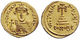 THE BYZANTINE EMPIRE 
 Constans II, September 641 – 15 July 678, with colleagues from 654 
 Solidus 644-646, AV 4.37 g. d N CONSTAN – TINYS P P AV B...