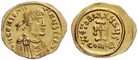 THE BYZANTINE EMPIRE 
 Constans II, September 641 – 15 July 678, with colleagues from 654 
 Tremissis 641-668, AV 1.46 g. d N CONSTAN – TINYS PP AV ...