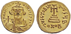 THE BYZANTINE EMPIRE 
 Constans II, September 641 – 15 July 678, with colleagues from 654 
 Solidus, 651-654, AV 4.51 g. dN CONSTAN – TINYS PP AY Bu...