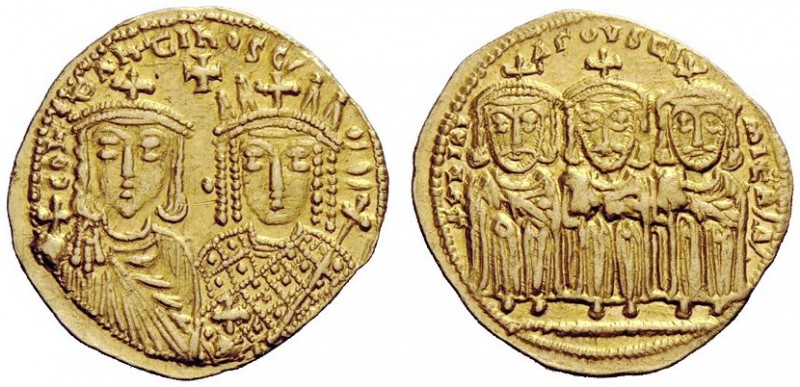 THE BYZANTINE EMPIRE 
 Constantine VI, 8 September 780 – 19 August 797 
 Solid...