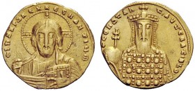 THE BYZANTINE EMPIRE 
 Constantine VII Porphyrogenitus, 6 June 913 – 9 November 959, with colleagues from 914 
 Solidus circa 945, AV 4.22 g. +IhS X...