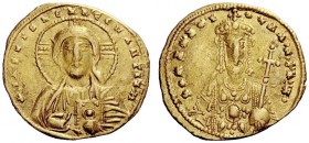 THE BYZANTINE EMPIRE 
 Romanus II, 9 (?) November 959 – 15 March 963, with colleagues from 960 
 Solidus circa 949–959, AV 4.19 g. +IhS XPS ReX ReGN...
