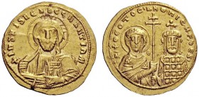 THE BYZANTINE EMPIRE 
 Nicephorus II Phocas, 15 August 963 – 10 December 969, with Basil II and Constantine VIII 
 Histamenon 963-969, AV 4.39 g. +I...