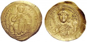 THE BYZANTINE EMPIRE 
 Constantine IX Monomachus, 11 June 1042 – 11 January 1055 
 Histamenon 1042-1055, AV 4.35 g. +IHS XIS REX – REGN[ANTIhM] Chri...