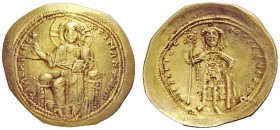 THE BYZANTINE EMPIRE 
 Isaac I Comnenus, 1 September 1057 – 22 November 1059 
 Histamenon 1057-1059, AV 4.39 g. +IhS XIS REX – RGNANTIhm Christ, nim...