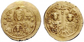 THE BYZANTINE EMPIRE 
 Michael VII, Ducas October 1071 – 31 March 1078, with colleagues from 1074 
 Tetarteron 1071-1078, AV 4.02 g. +QKE – POHQ Fac...