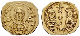 THE BYZANTINE EMPIRE 
 Michael VII, Ducas October 1071 – 31 March 1078, with colleagues from 1074 
 Tetarteron 1071-1078, AV 4.03 g. +QKEPO – HQEI+ ...