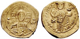 THE BYZANTINE EMPIRE 
 Nicephorus III Botaniates, 3 April 1078-1 April 1081 
 Tetarteron 1078-1081, EL 4.06 g. Facing bust of Christ, nimbate, weari...