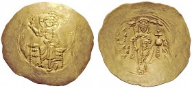 THE BYZANTINE EMPIRE 
 Alexius I Comnenus, April 1081 – August 1118, with colleagues from 1088 
 Post-reform coinage, 1092-1118. Hyperpyron, Thessal...