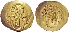 THE BYZANTINE EMPIRE 
 Andronicus I, Comnenus September 1183 – 12 September 1185 
 Hyperpyron 1183-1185, AV 4.44 g. The Virgin, nimbate, enthroned f...