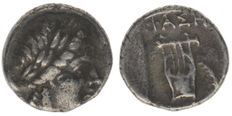 GRIECHEN Lesbos Mytilene

Hemidrachme 350-250 BC
Kopf des Apollon / Lyra
sehr se...