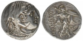 GRIECHEN Königreich der Ptolemäer
Ptolemaios I. 305-282 BC

AR Tetradrachme
Kopf Alexander des Großen mit Elefantenskalp / Athena mit erhobenen Schild...