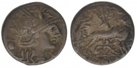 ROM Republik Pompeia 157-134 BC

Denar
Romakopf nach rechts / Wölfin, Romulus und Remus säugend
sehr selten, Kress 86, 247, 3,74 Gramm, ss+